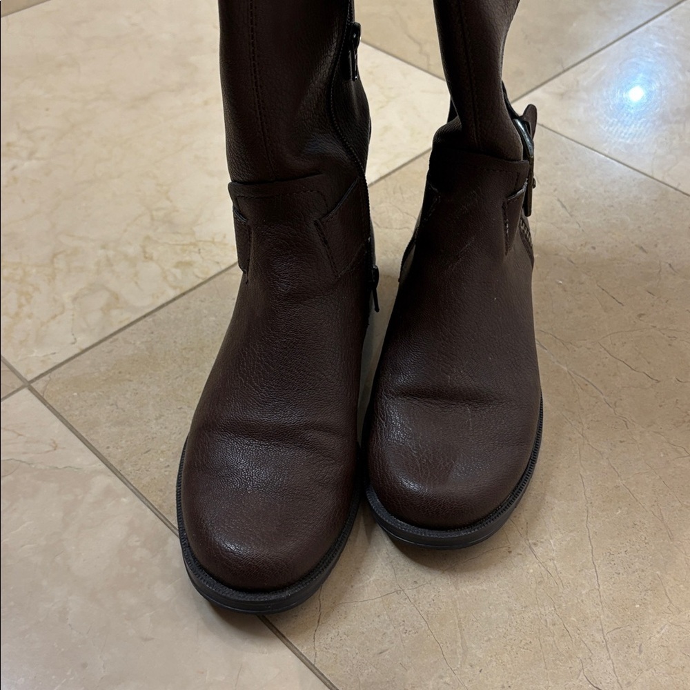 ⭐️ Aerosoles Ride Around Dark Brown Expandable Calf Ridging Boots - size 6 - Picture 9 of 9